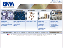 Tablet Screenshot of bmametals.com
